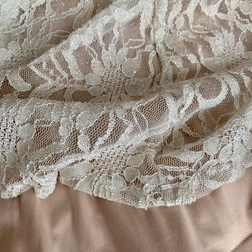 Off-White Lace Gown